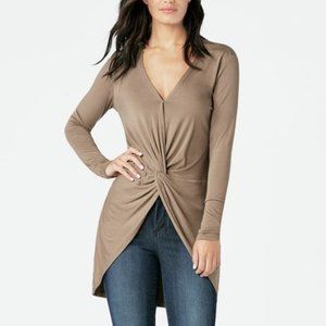 Wrap Front Tunic Top